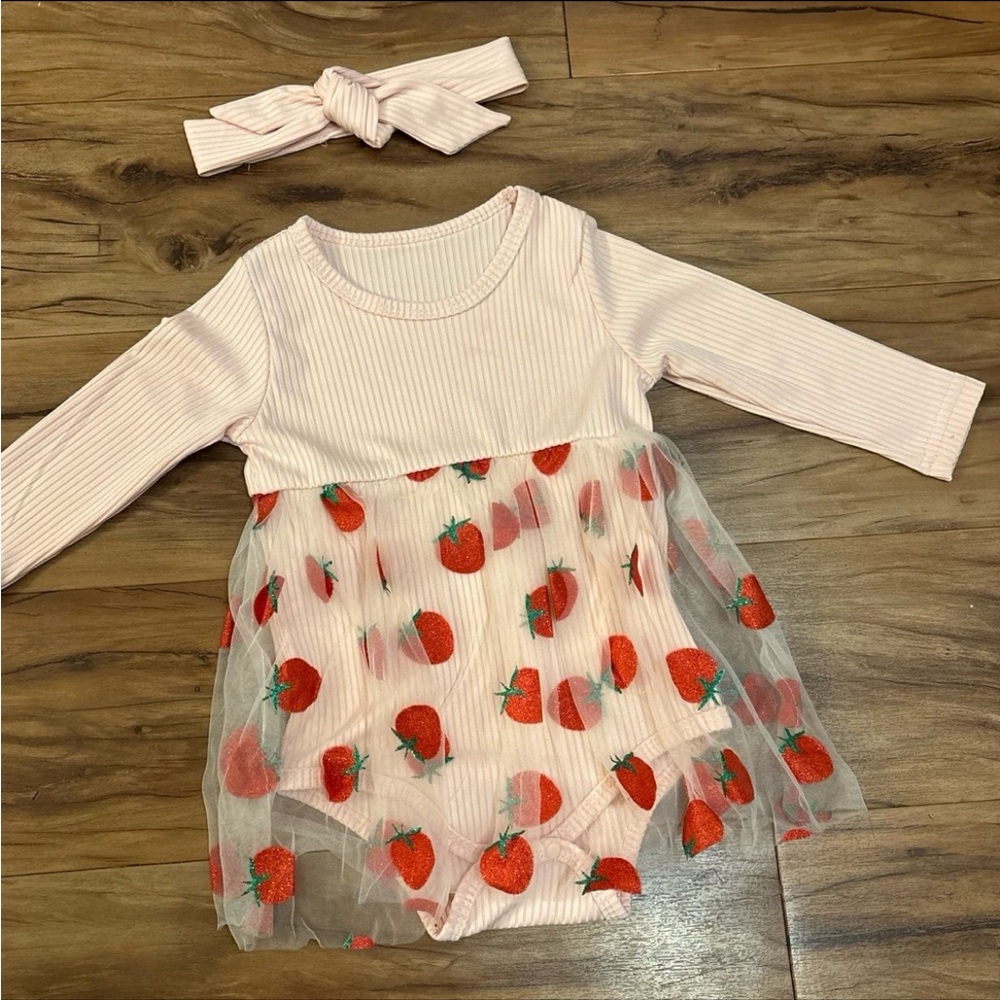 Berry Sweet One First Birthday Outfit 12-18M